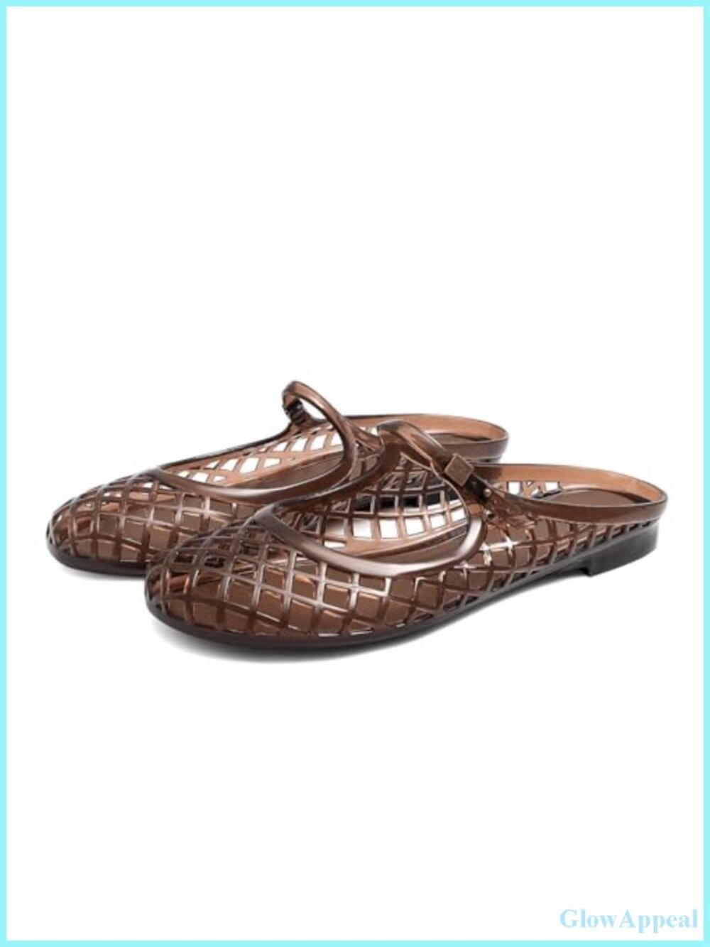 Jelly Sandals for Women Clear Mary Jane Mules Open Toe Slides Summer Beach